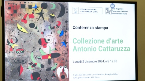 Arte: Fedriga, donazione Cattaruzza gran prova di senso comunità Fvg